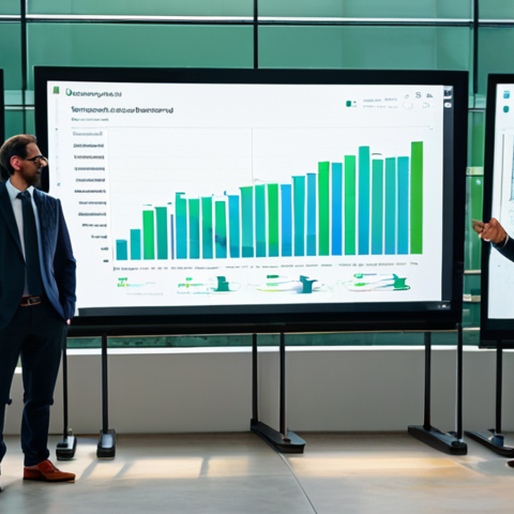 A diverse team of environmental professionals, fully clothed in modest business attire, gathered around a large interactive screen in a modern, sunlit conference room. The screen displays complex, interconnected environmental data visualizations and blueprints for sustainable development projects. They are engaged in a collaborative discussion, pointing at the screen with natural poses. The background shows a panoramic view of a thriving urban green space. Perfect anatomy, correct proportions, well-formed hands, proper finger count, high-quality professional photography, natural lighting, sharp focus, appropriate content, safe for work, family-friendly.