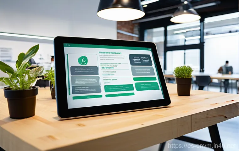 환경관리사와 친환경 인증 마크 - **Prompt:** A discerning consumer, a woman in her early 30s dressed in a stylish yet modest everyday...